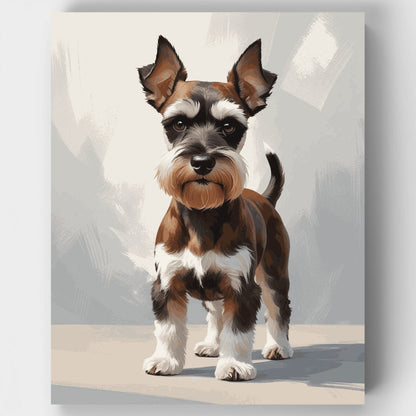 Schnauzer Portrait - Paint by Numbers Kit
