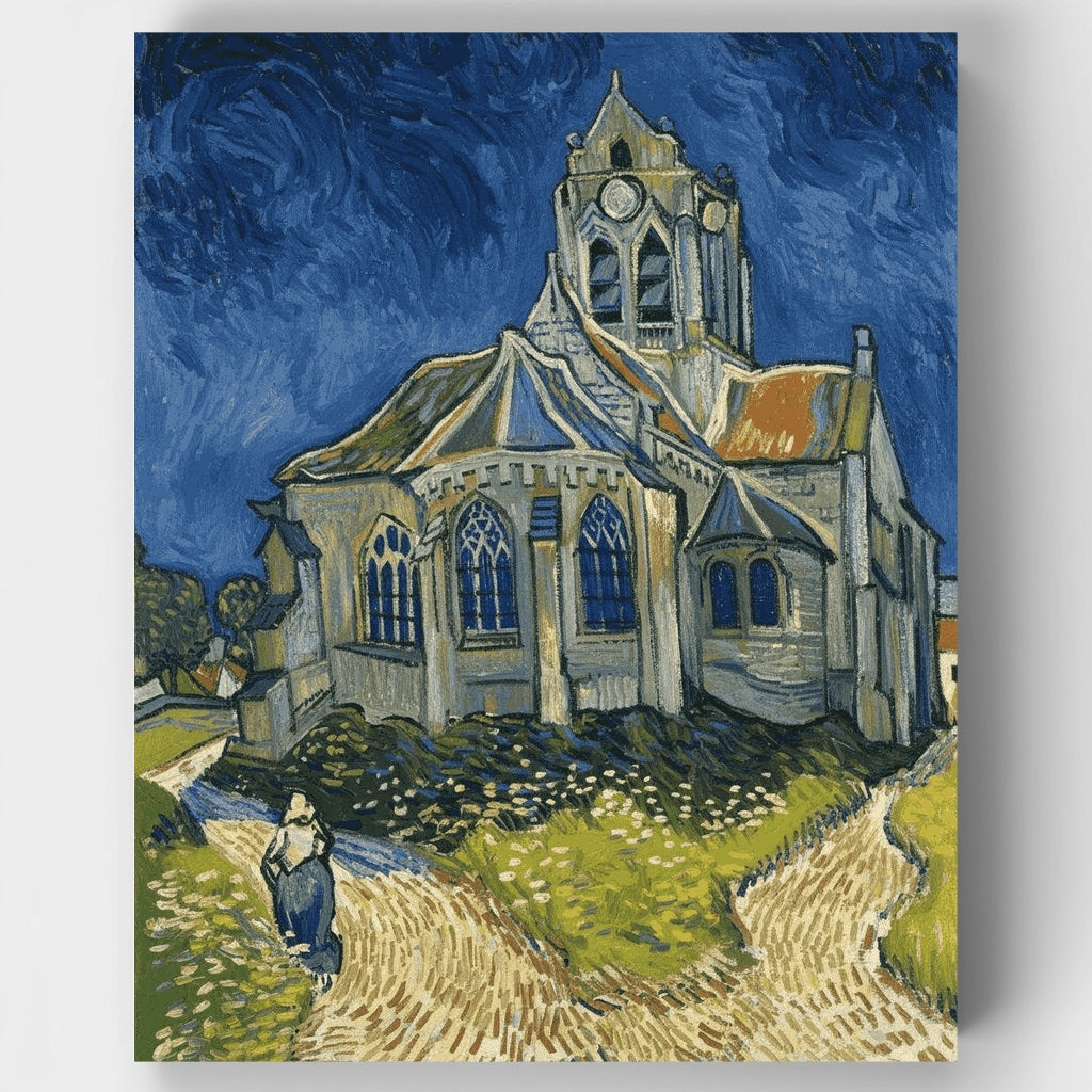 The Church at Auvers - Paint by Numbers Kit