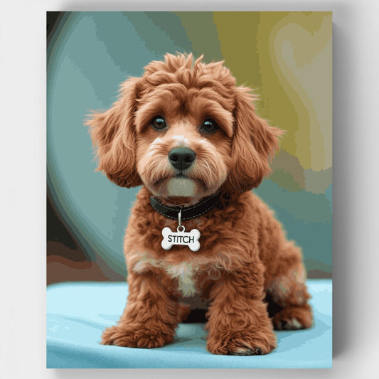 Stitch the Cockapoo - Paint by Numbers Kit