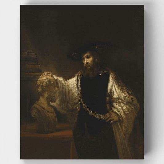 Aristotle with a Bust of Homer - Paint by Numbers Kit
