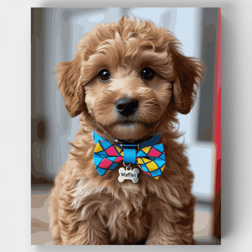Waffles the Cockapoo - Paint by Numbers Kit