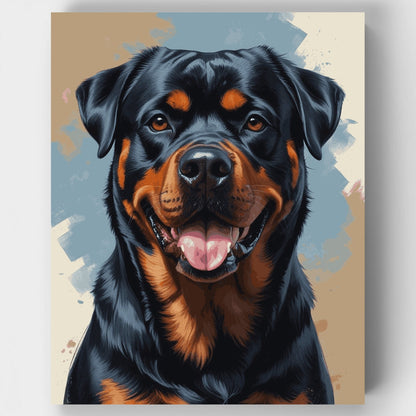 Rottweiler Portrait - Paint by Numbers Kit