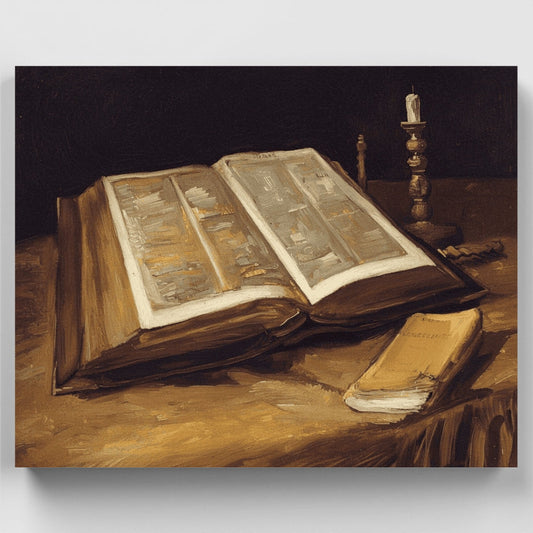 Still Life with Bible - Paint by Numbers Kit