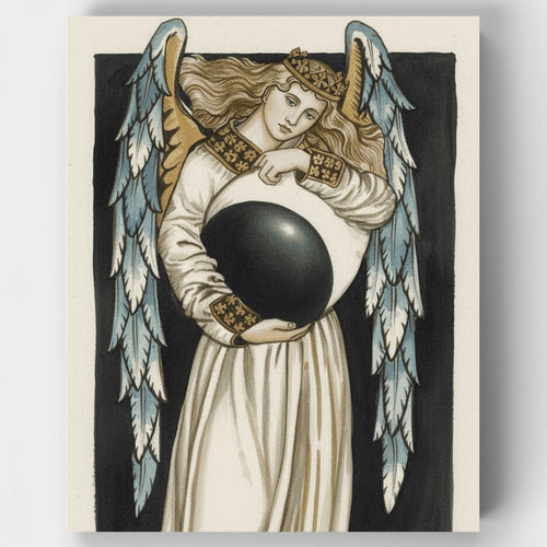 Night Angel Holding A Waning - Paint by Numbers Kit