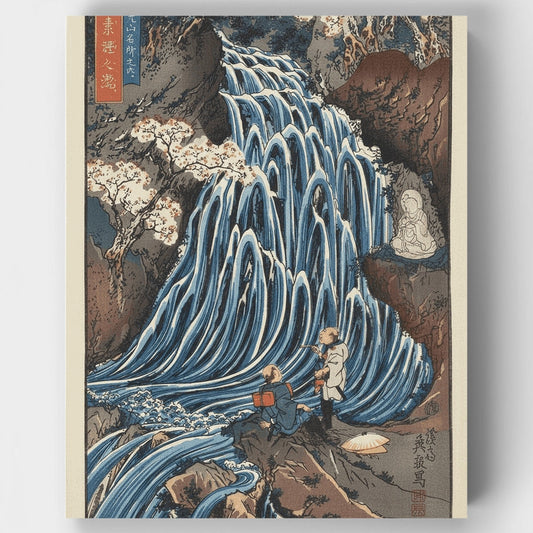 Somen (Wheat Noodle) Waterfall - Paint by Numbers Kit