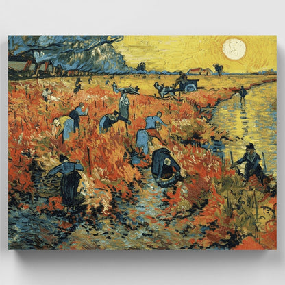 The Red Vineyard - Paint by Numbers Kit