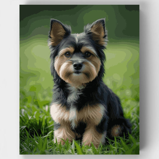 Adorable Yorkshire Terrier - Paint by Numbers Kit