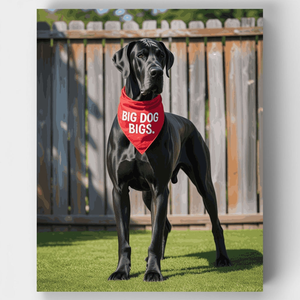 Kit de pintura por números: Gran Danés Big Dog Bigs — Estándar