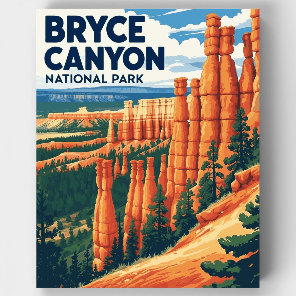 Parque Nacional del Cañón Bryce - Kit de pintura por números — Estándar
