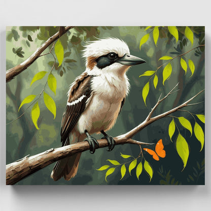 Kookaburra in the Forest - Paint by Numbers Kit