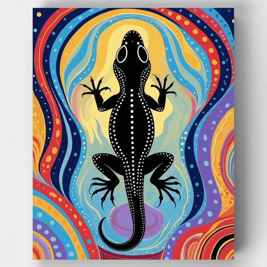 Vibrant Lizard - Paint by Numbers Kit