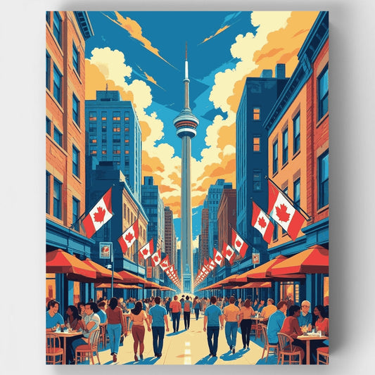 Toronto, Canada - Paint by Numbers Kit