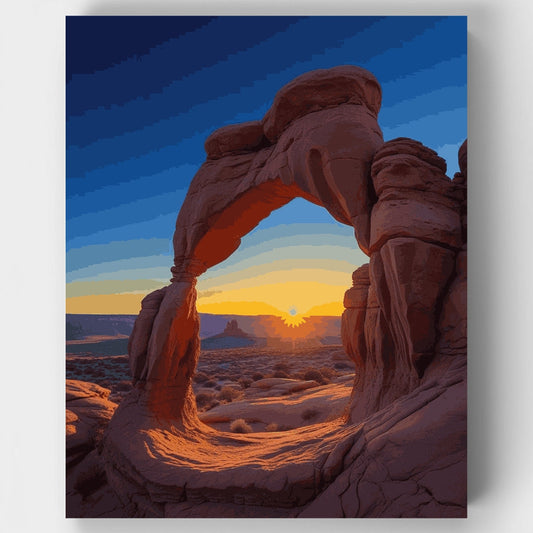 Arches National Park Sunset - Paint by Numbers Kit