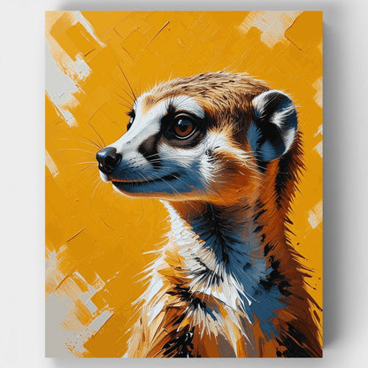 Meerkat Portrait - Paint by Numbers Kit