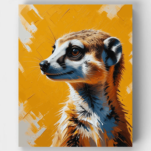 Meerkat Portrait - Paint by Numbers Kit