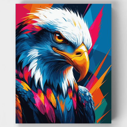 Majestic Eagle in Bold Colors - Paint by Numbers Kit