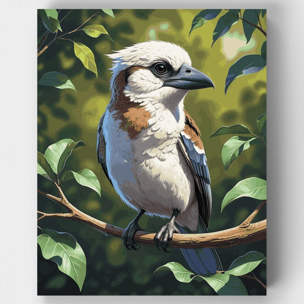 Kit de pintura por números - Pájaro kookaburra — Estándar