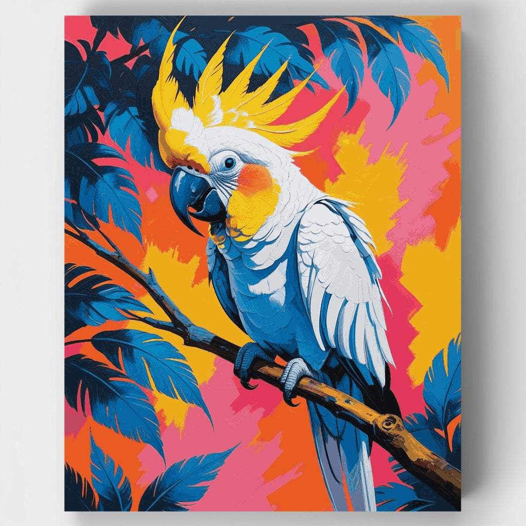 Cacatúa vibrante - Kit de pintura por números — Estándar