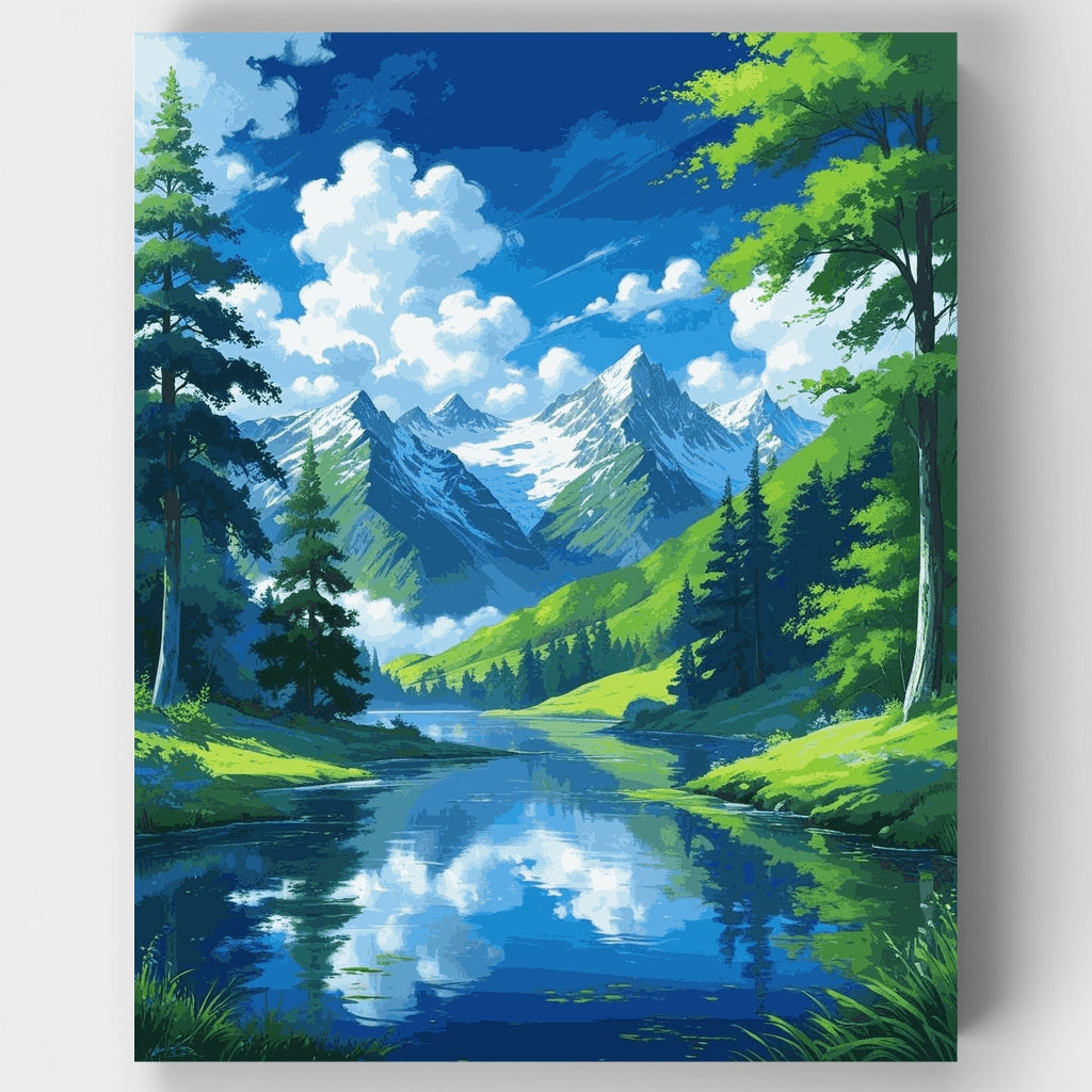 Parque Nacional de Grand Teton: Kit de pintura por números — Estándar
