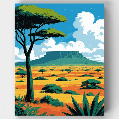 Masai Mara National Reserve - Paint by Numbers Kit