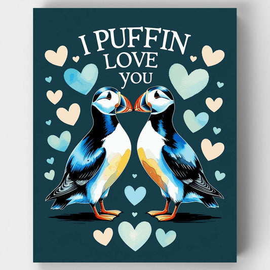 I Puffin Love You - Paint by Numbers Kit