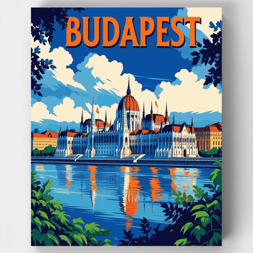 Parlamento de Budapest - Kit de pintura por números — Estándar
