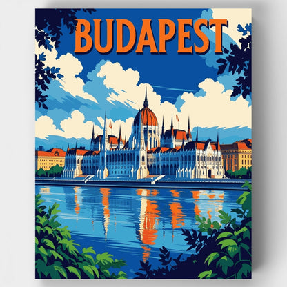 Budapest Parliament - Paint by Numbers Kit