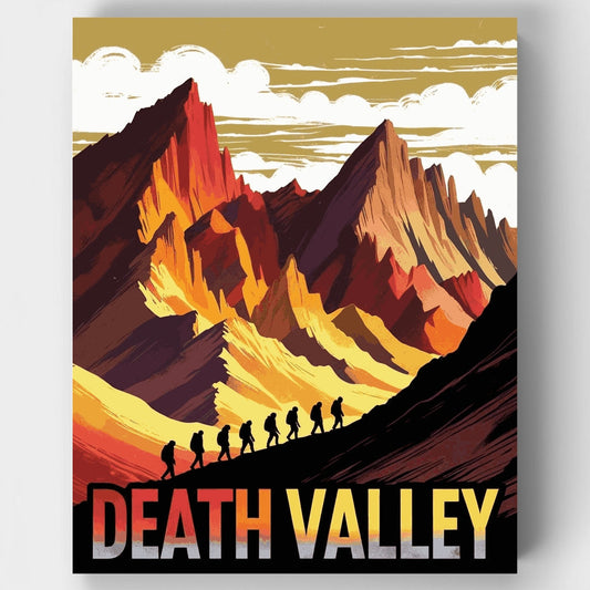 Death Valley Hiking Trail Adventure - Paint by Numbers Kit