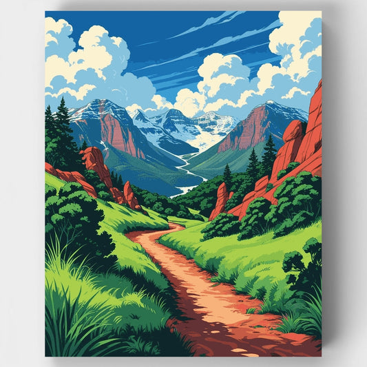 Colorado Mountain Trail - Paint by Numbers Kit