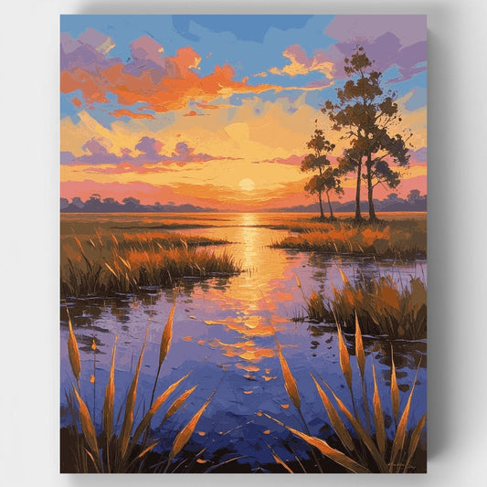 Everglades National Park Sunset - Paint by Numbers Kit