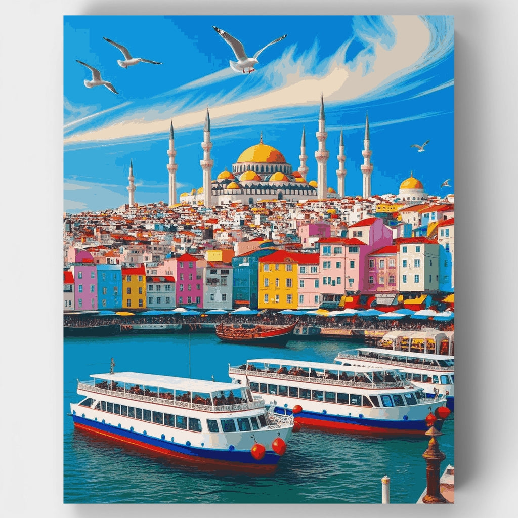 Istanbul Waterfront - Paint by Numbers Kit