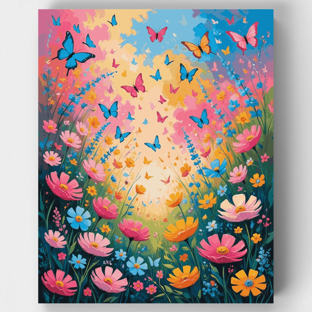 Sendero del Prado de Mariposas - Kit de Pintura por Números — Estándar