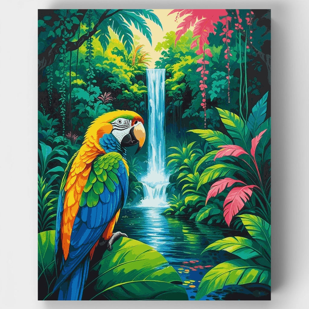 Tropical Macaw Paradise - Paint by Numbers Kit