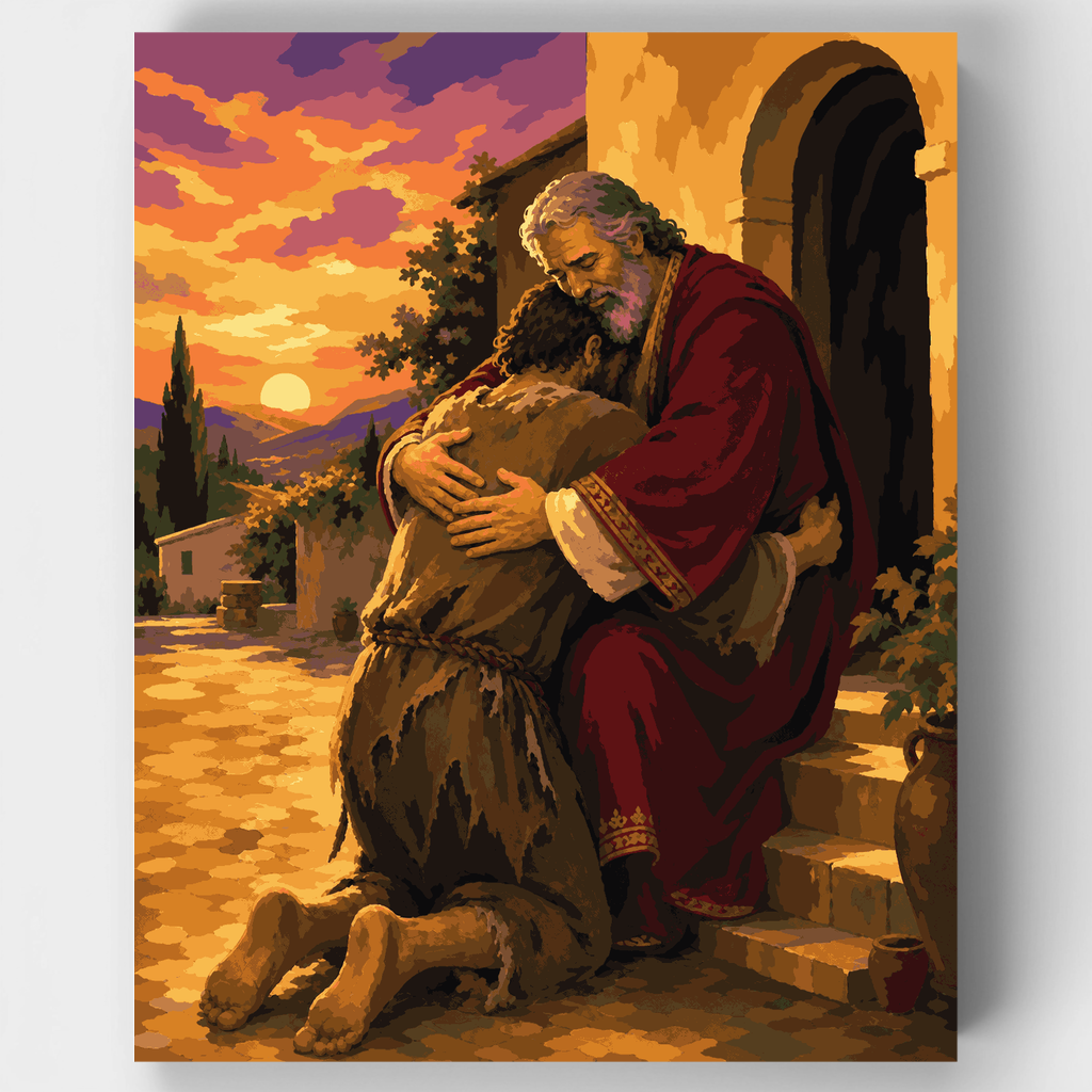 Prodigal Son's Return - Paint by Numbers Kit