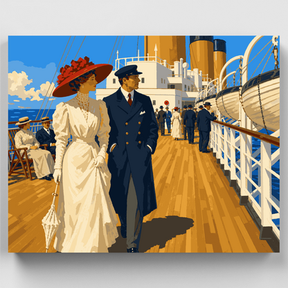 Promenade Deck Stroll - Paint by Numbers Kit