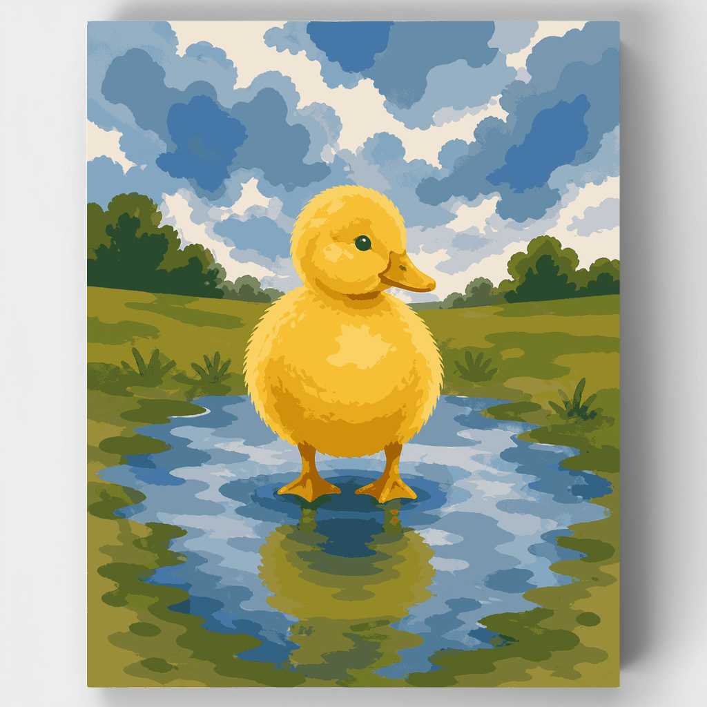 Patito de charco - Kit de pintura por números — Estándar