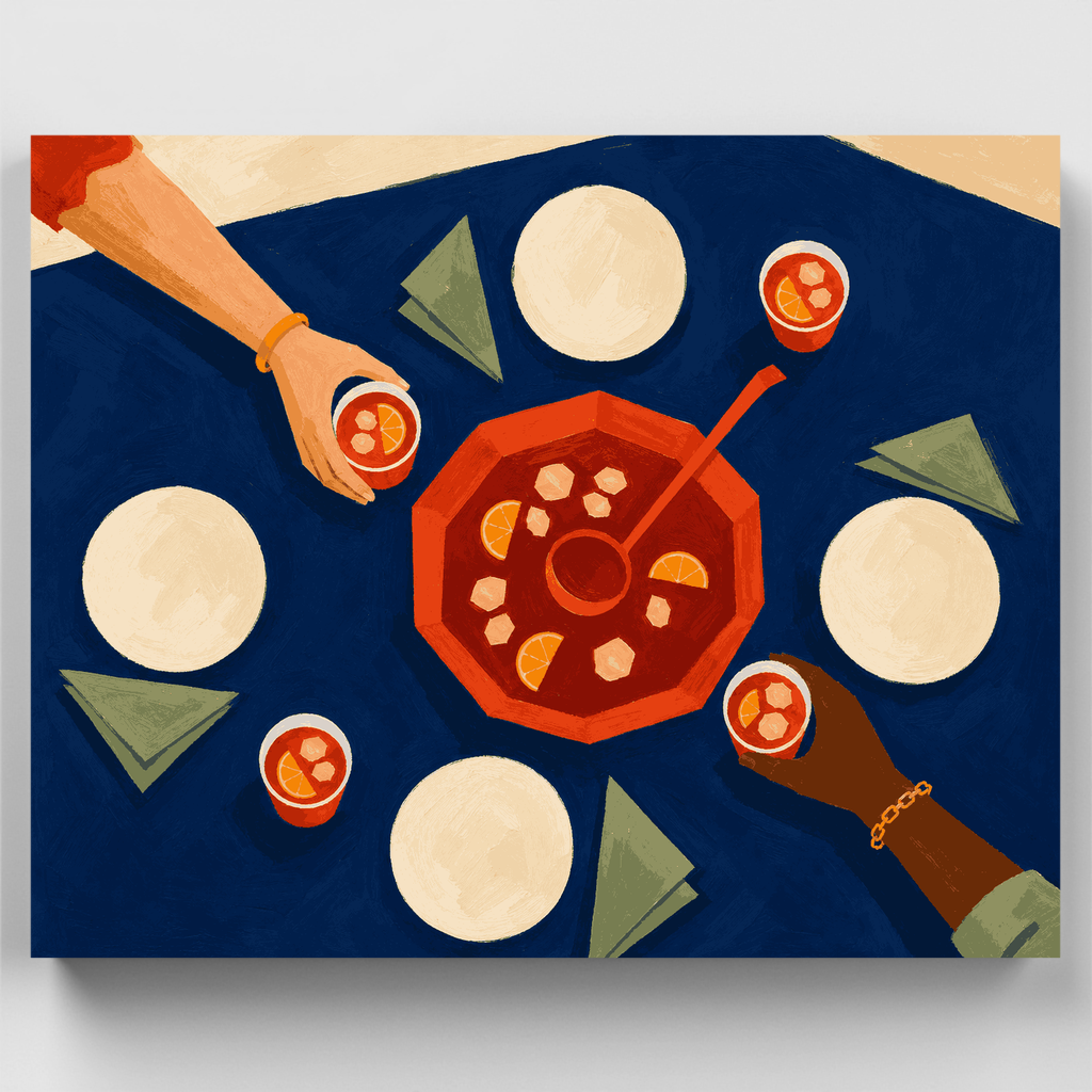 Punch Bowl Party - Paint by Numbers Kit
