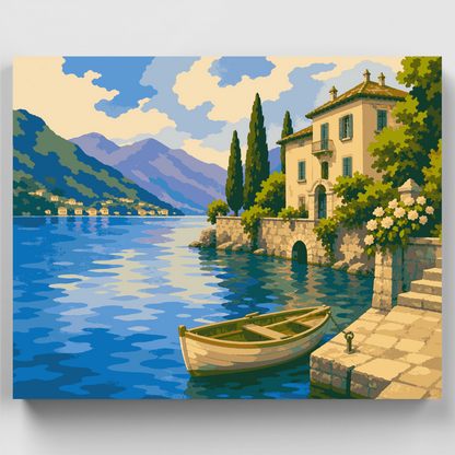 Quiet Cove Rowboat - Paint by Numbers Kit
