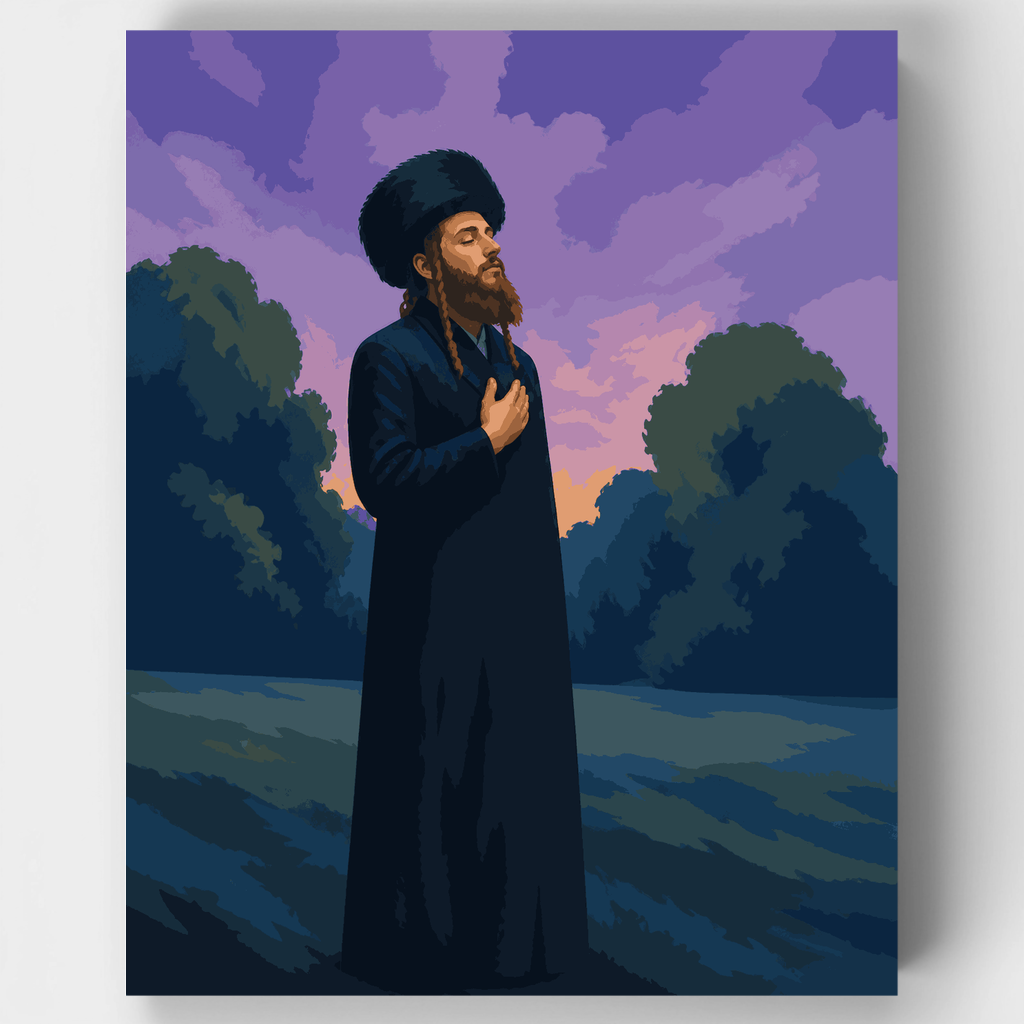 Rabbi Nachman at Dawn - Paint by Numbers Kit