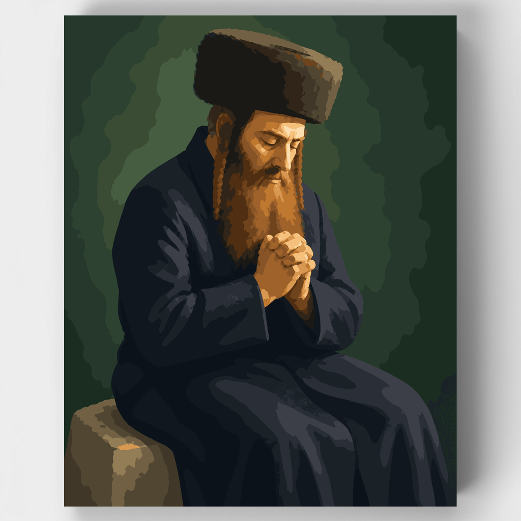 Rabí Najmán en oración - Kit de pintura por números — Estándar