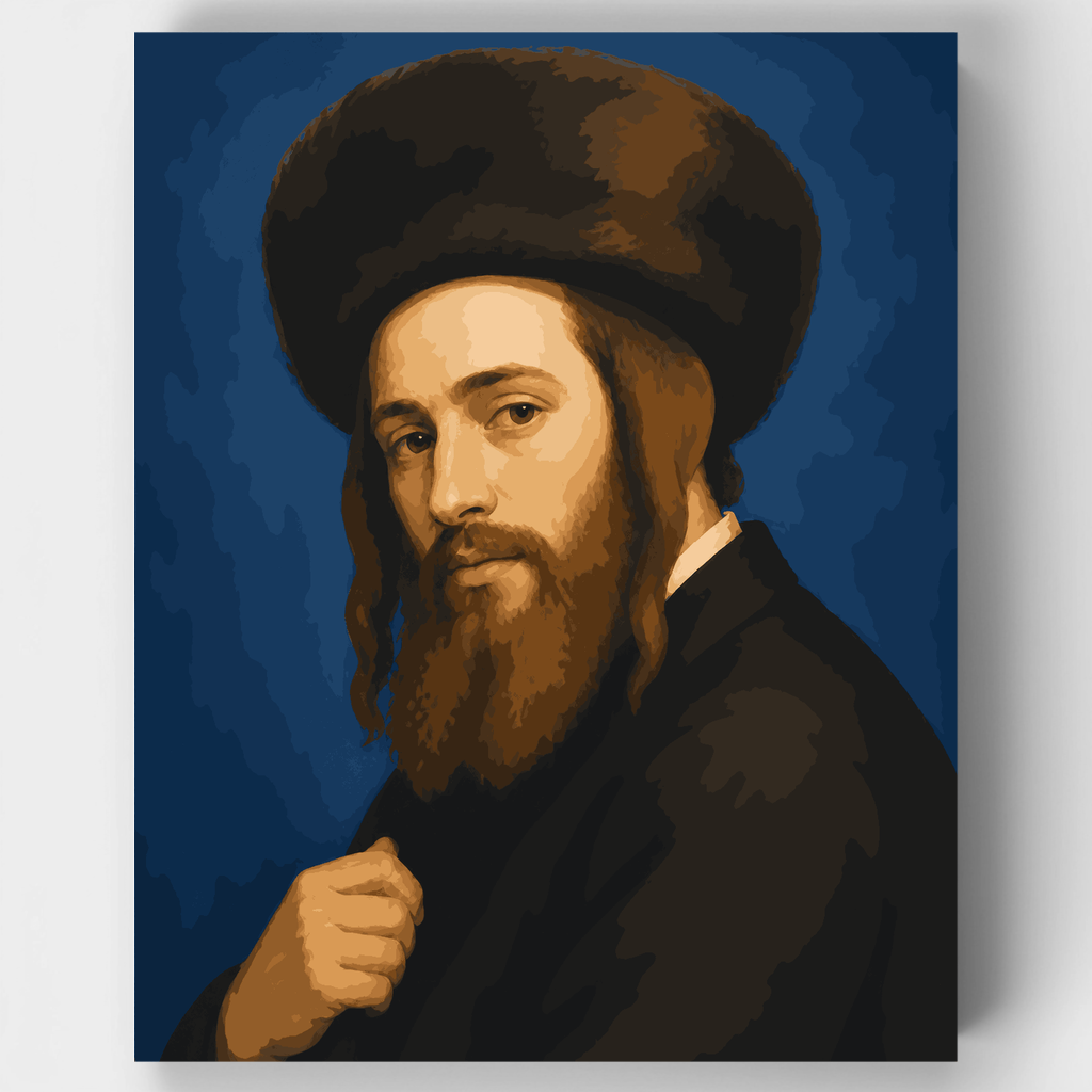 Retrato del Rabino Najman - Kit de pintura por números — Estándar