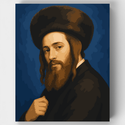 Rabbi Nachman Portrait - Paint by Numbers Kit