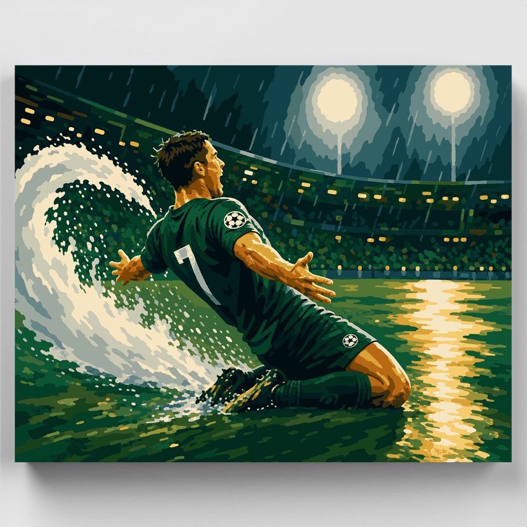 Rainy Night Slide - Paint by Numbers Kit
