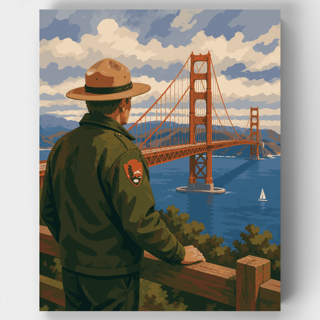 Mirador del Puente del Guardabosques - Kit de pintura por números — Estándar