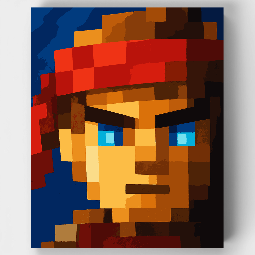 Guerrero del Pañuelo Rojo - Kit de pintura por números — Estándar