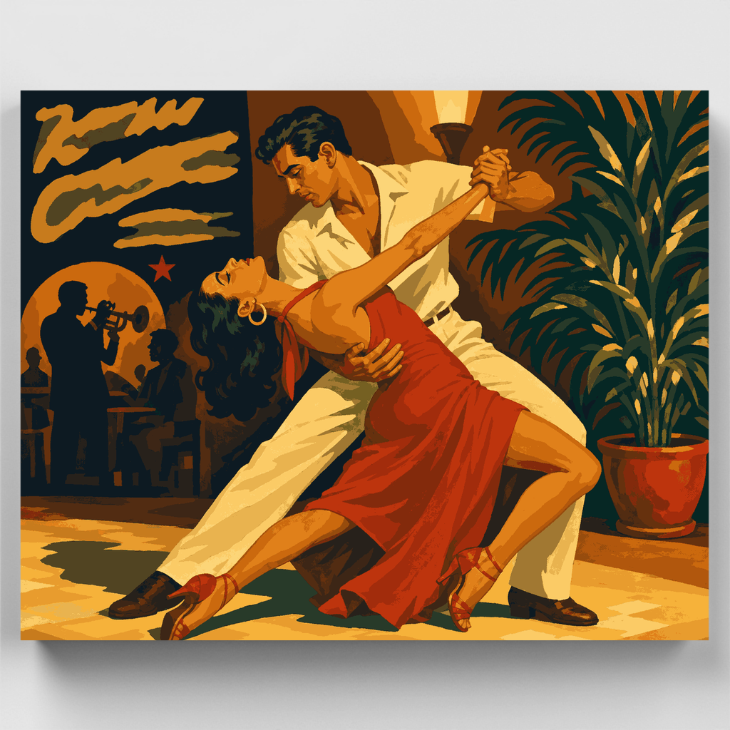 Red Dress Tango - Paint by Numbers Kit