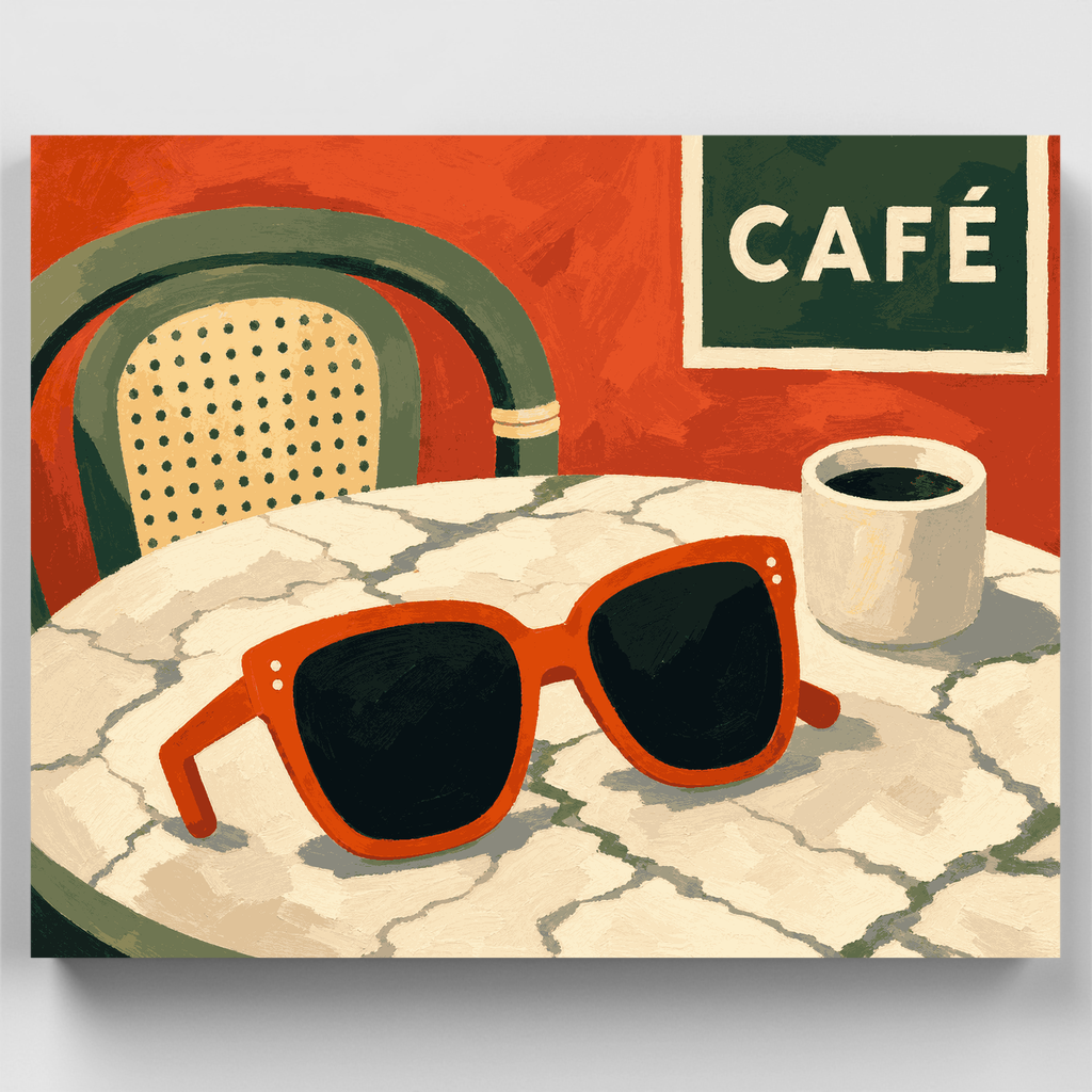 Cafetería Marcos Rojos - Kit de pintura por números — Estándar