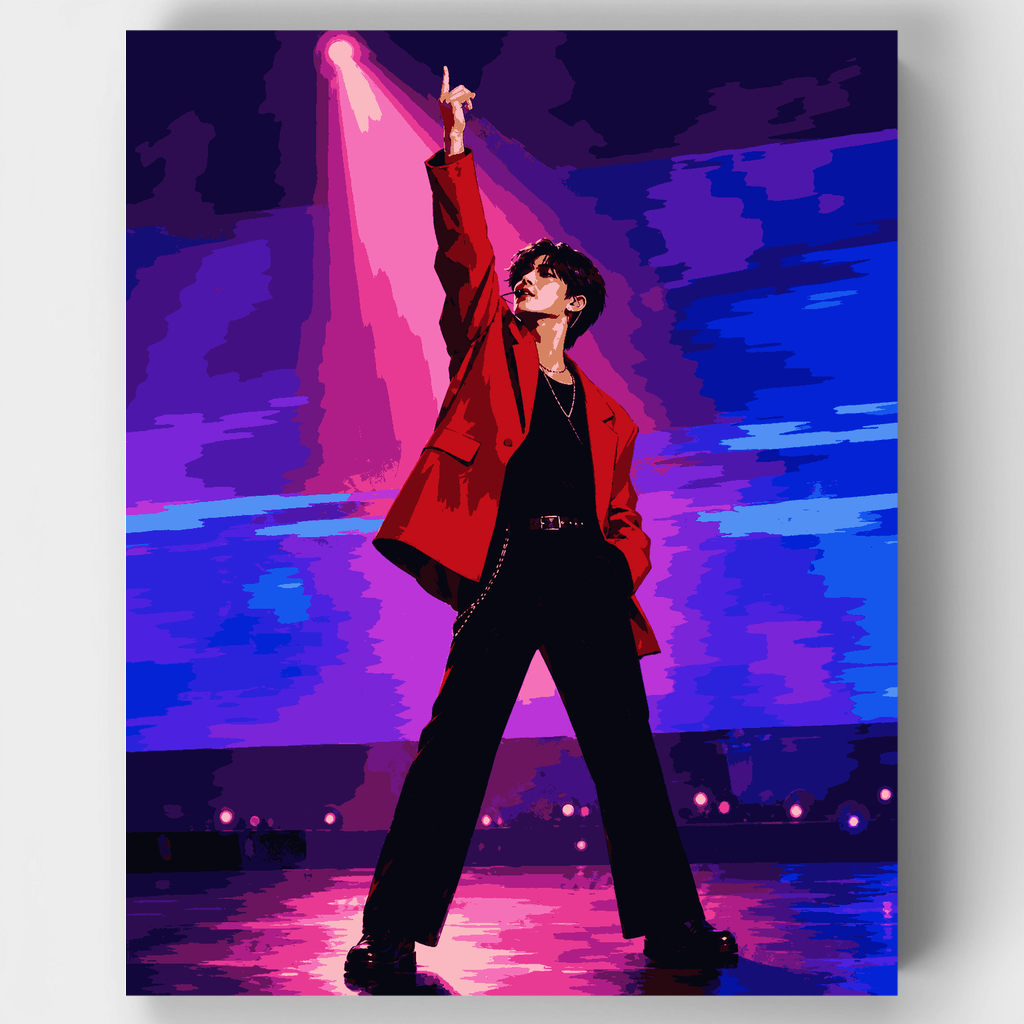 Kit de pintura por números - Red Jacket Performer — Estándar