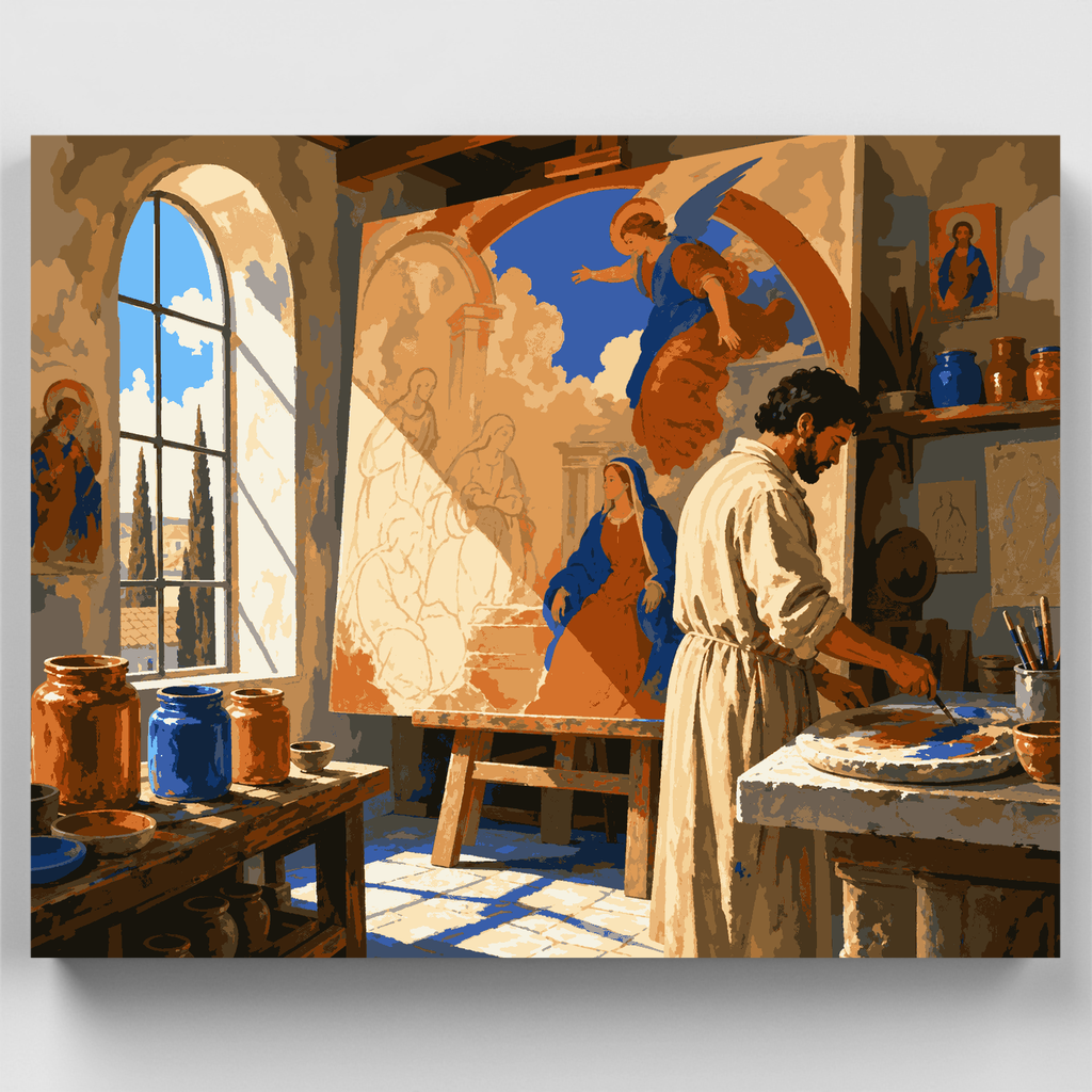 Anunciación del Renacimiento - Kit de pintura por números — Estándar