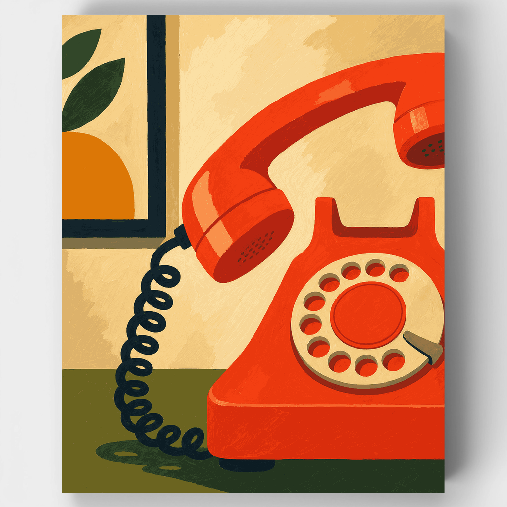 Retro Rotary Ringer - Paint by Numbers Kit